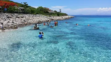 혼문 섬 해변